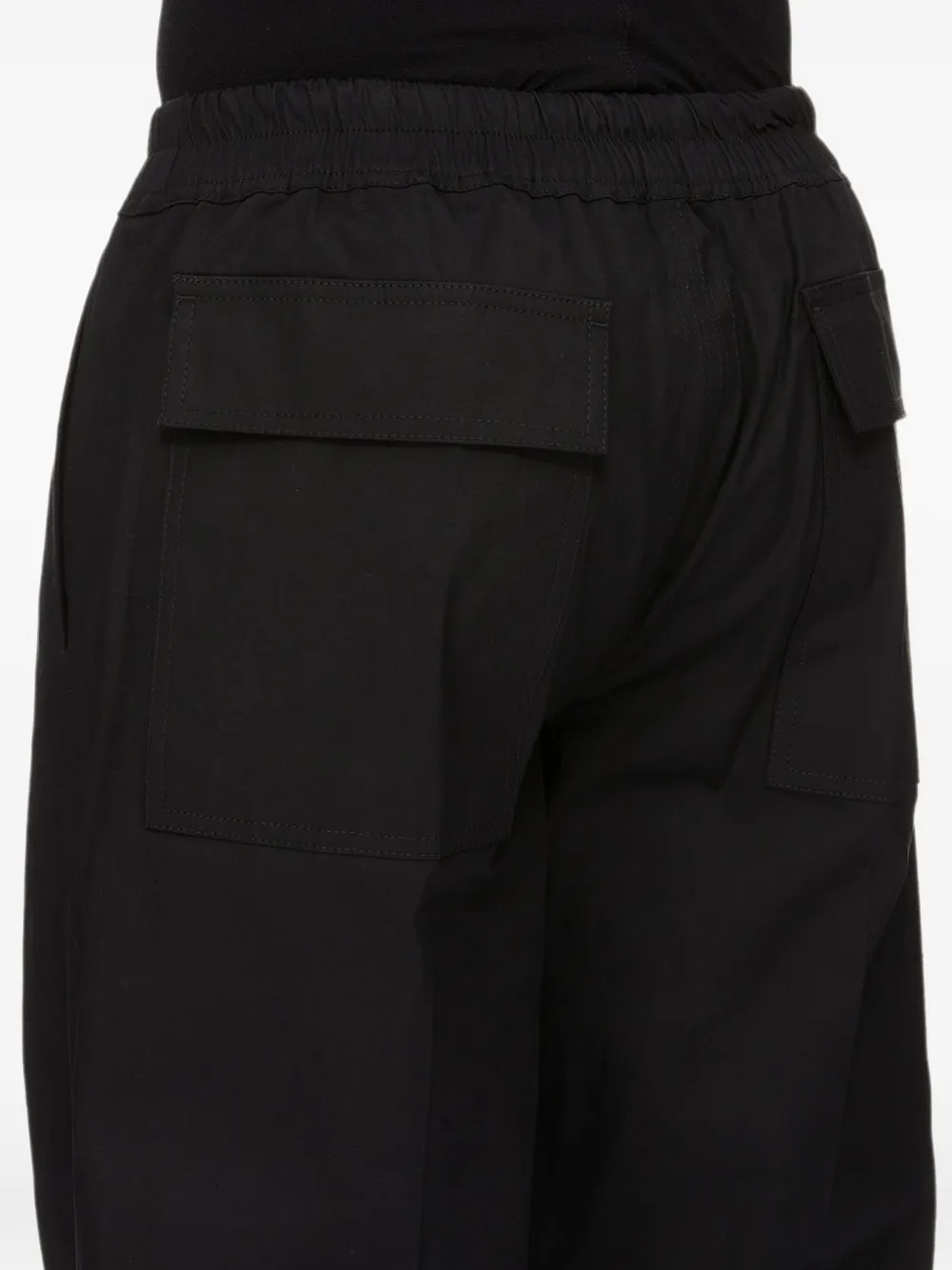 Rick Owens Dietrich broek met wijde pijpen en trekkoord Zwart
