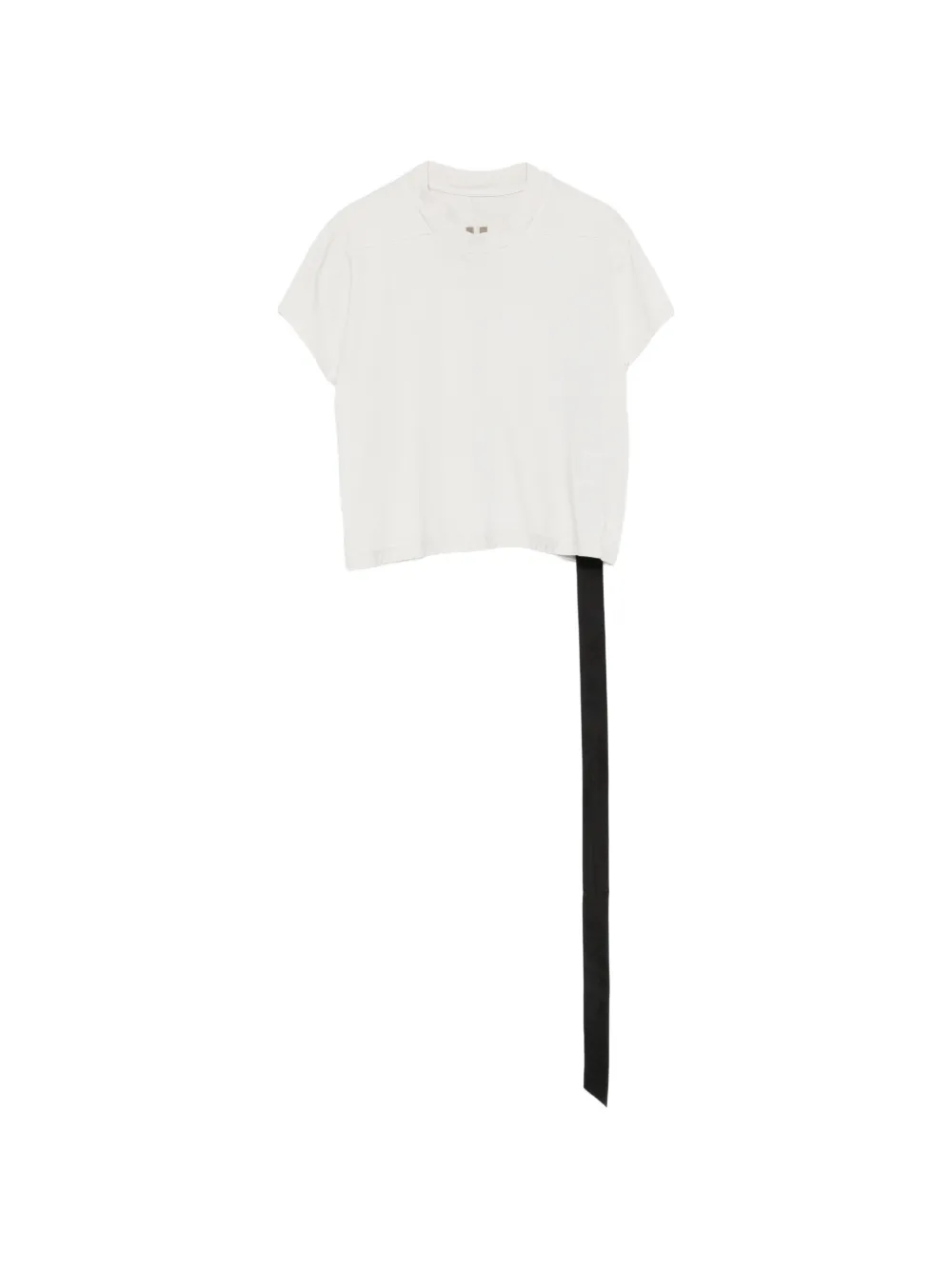 Rick Owens DRKSHDW ribbed-knit trim strap-detail T-shirt - Weiß