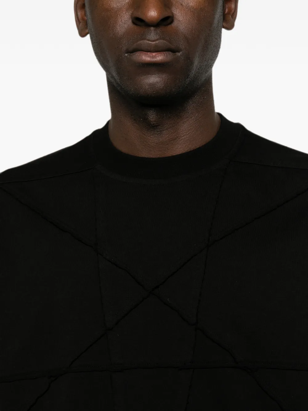 Rick Owens DRKSHDW Jumbo T-shirt met ronde hals Zwart