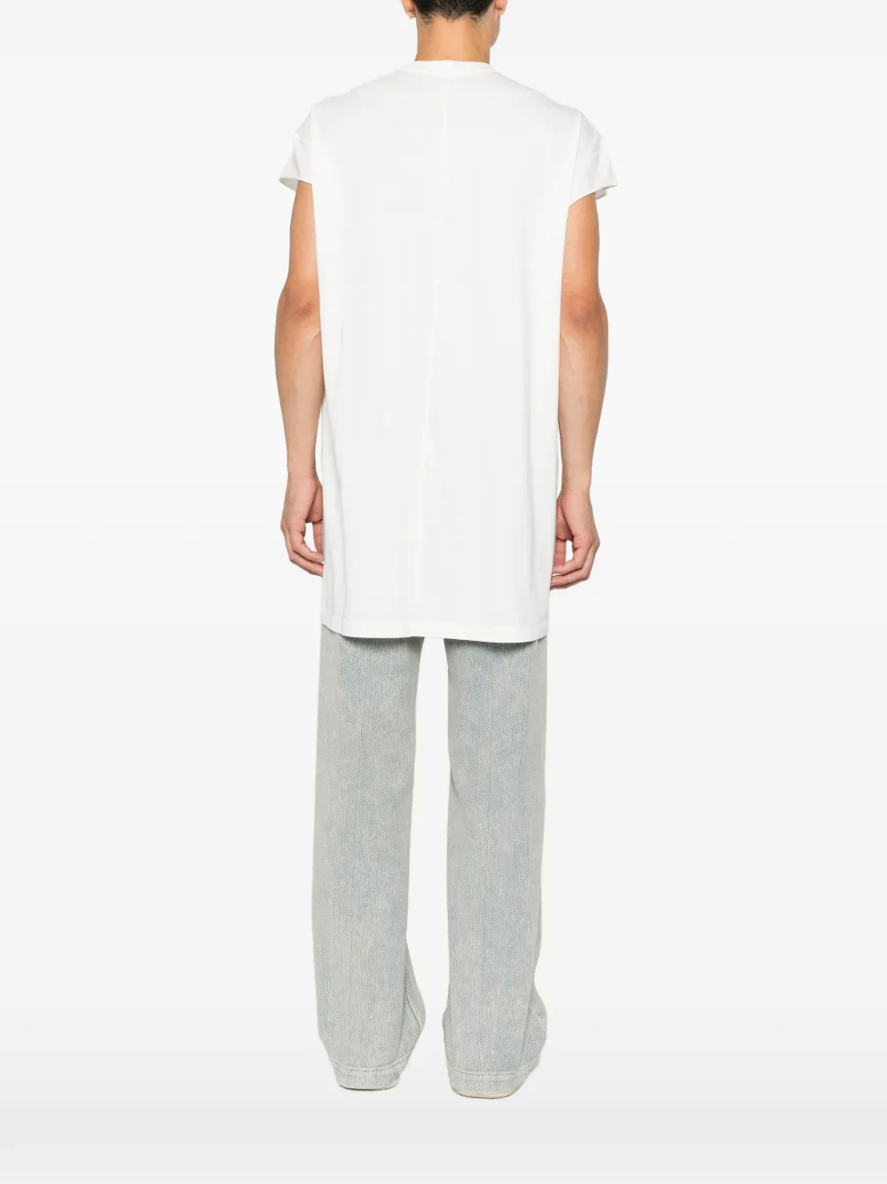 Rick Owens Mouwloos T-shirt Wit