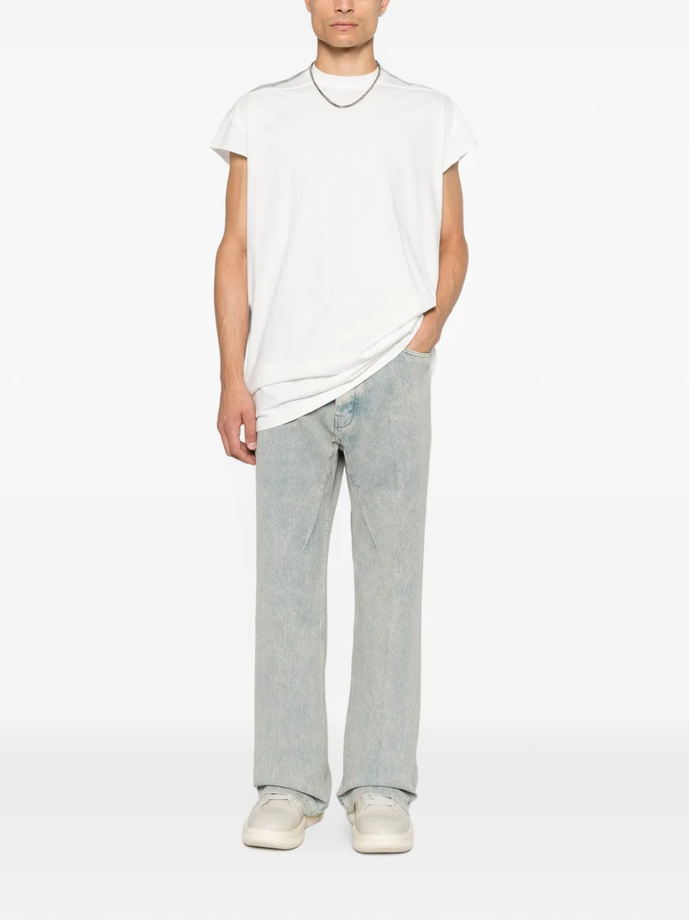 Rick Owens Mouwloos T-shirt Wit