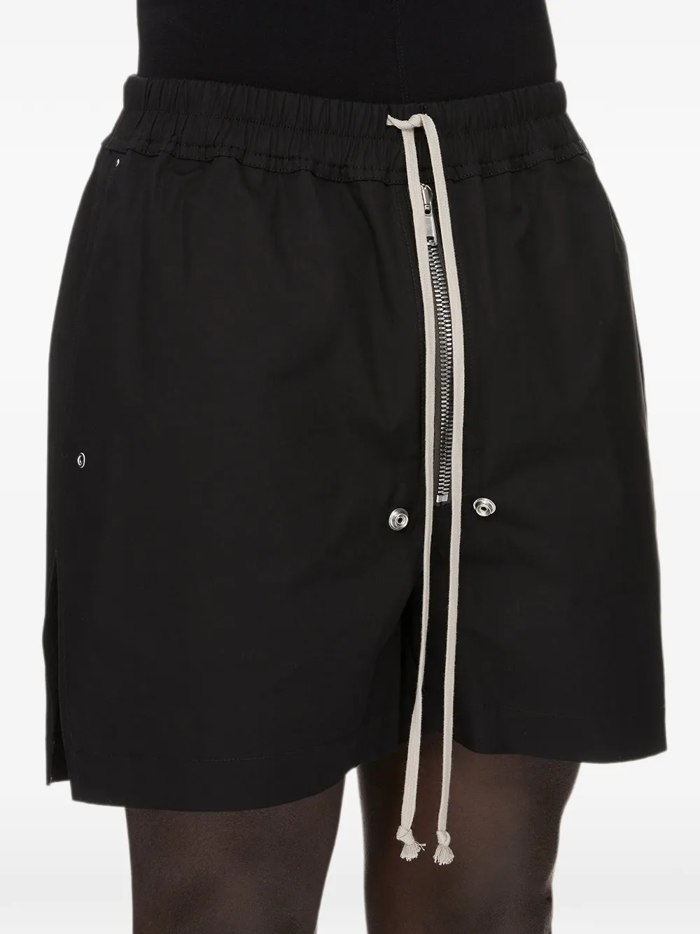 Rick Owens Bela shorts met rits Zwart
