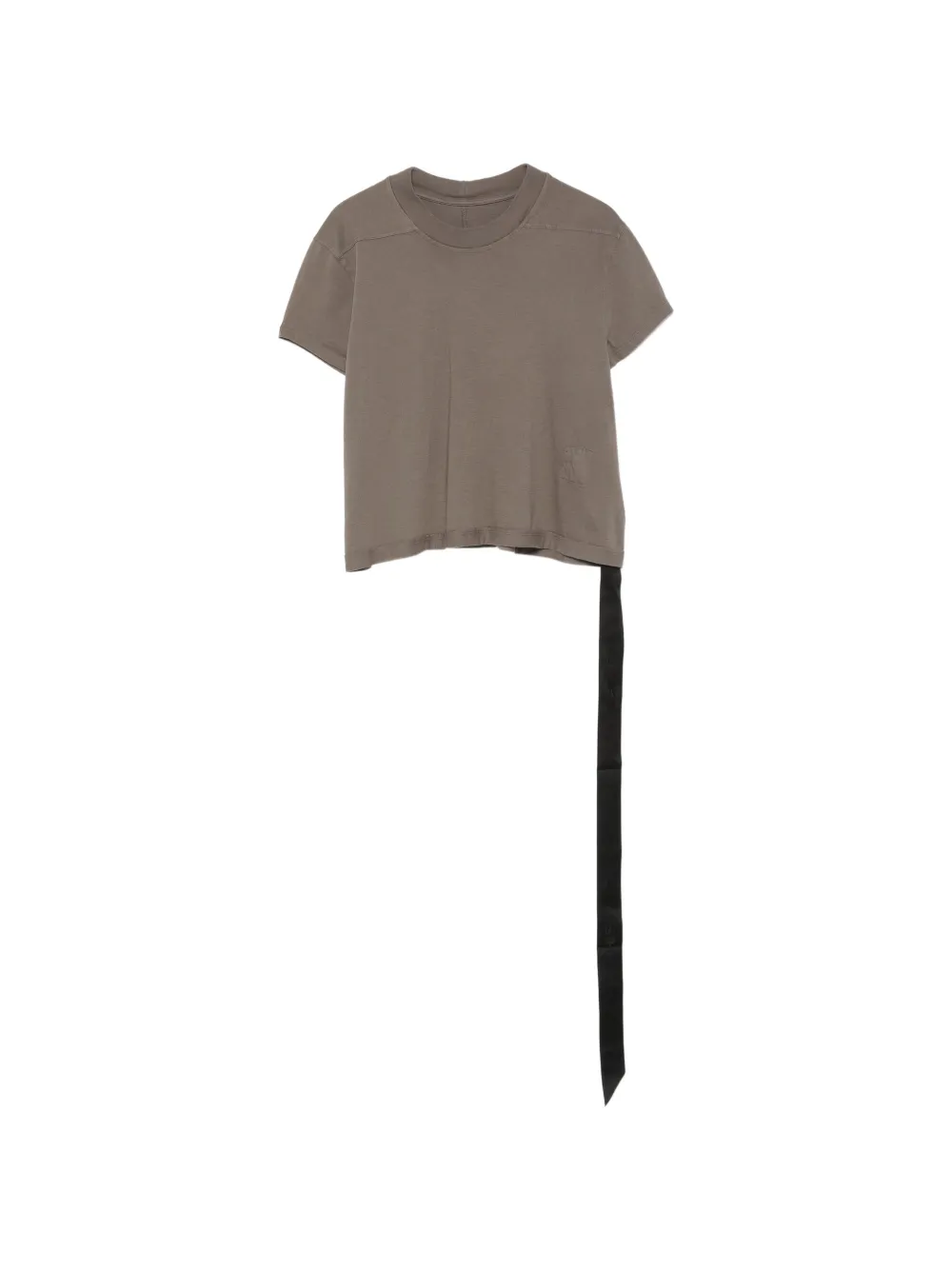 Rick Owens DRKSHDW cropped raw-cut T-shirt - Grigio