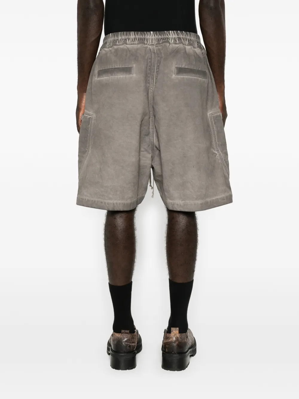 Rick Owens DRKSHDW Bauhaus cargo shorts met ritsdetail Grijs