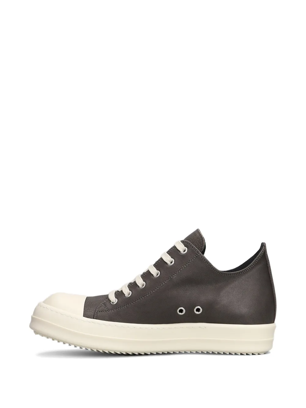 Rick Owens leather toe-cap sneakers Grijs