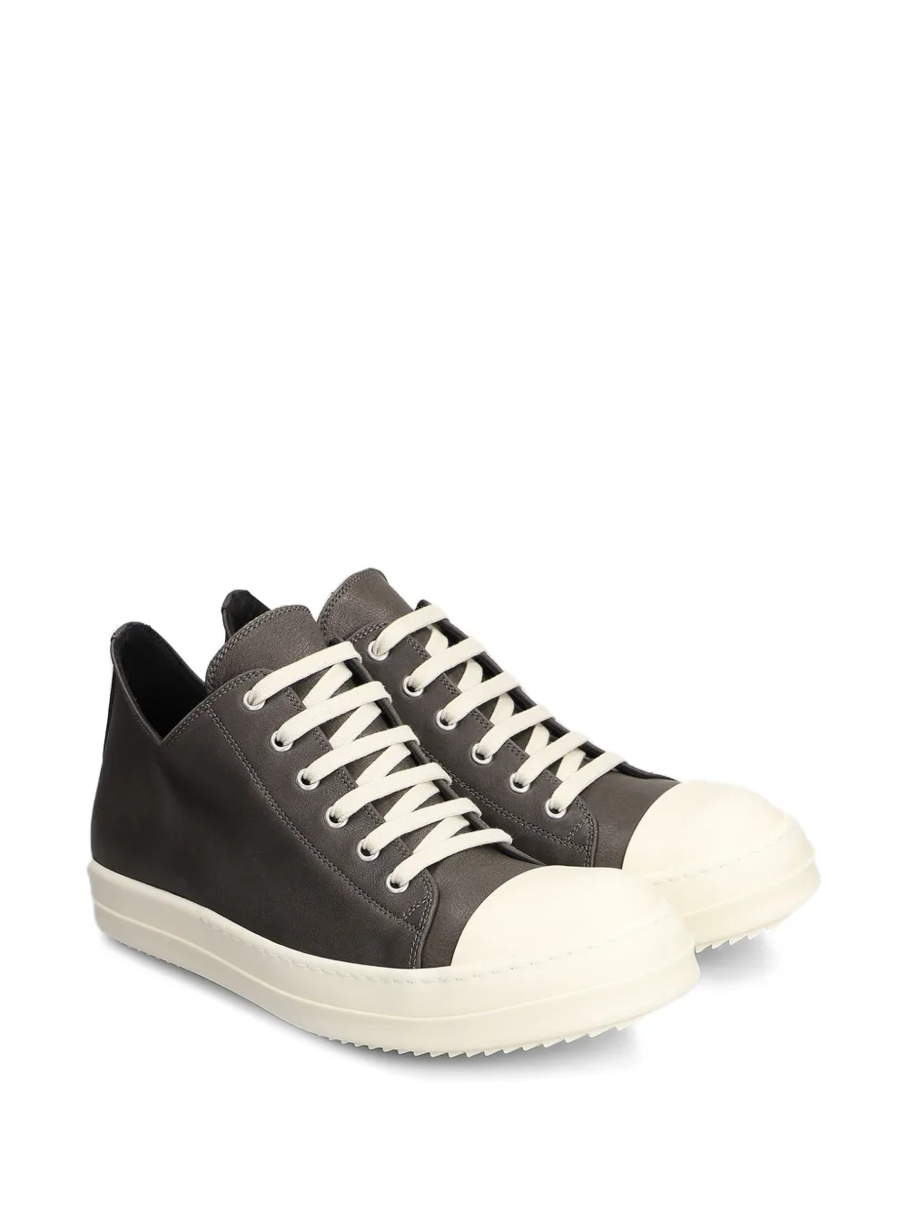 Rick Owens leather toe-cap sneakers Grijs