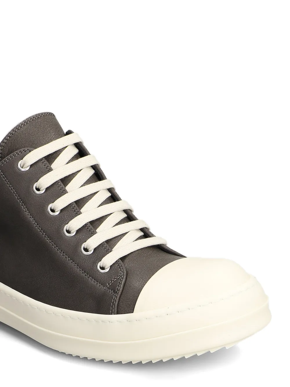 Rick Owens leather toe-cap sneakers Grijs