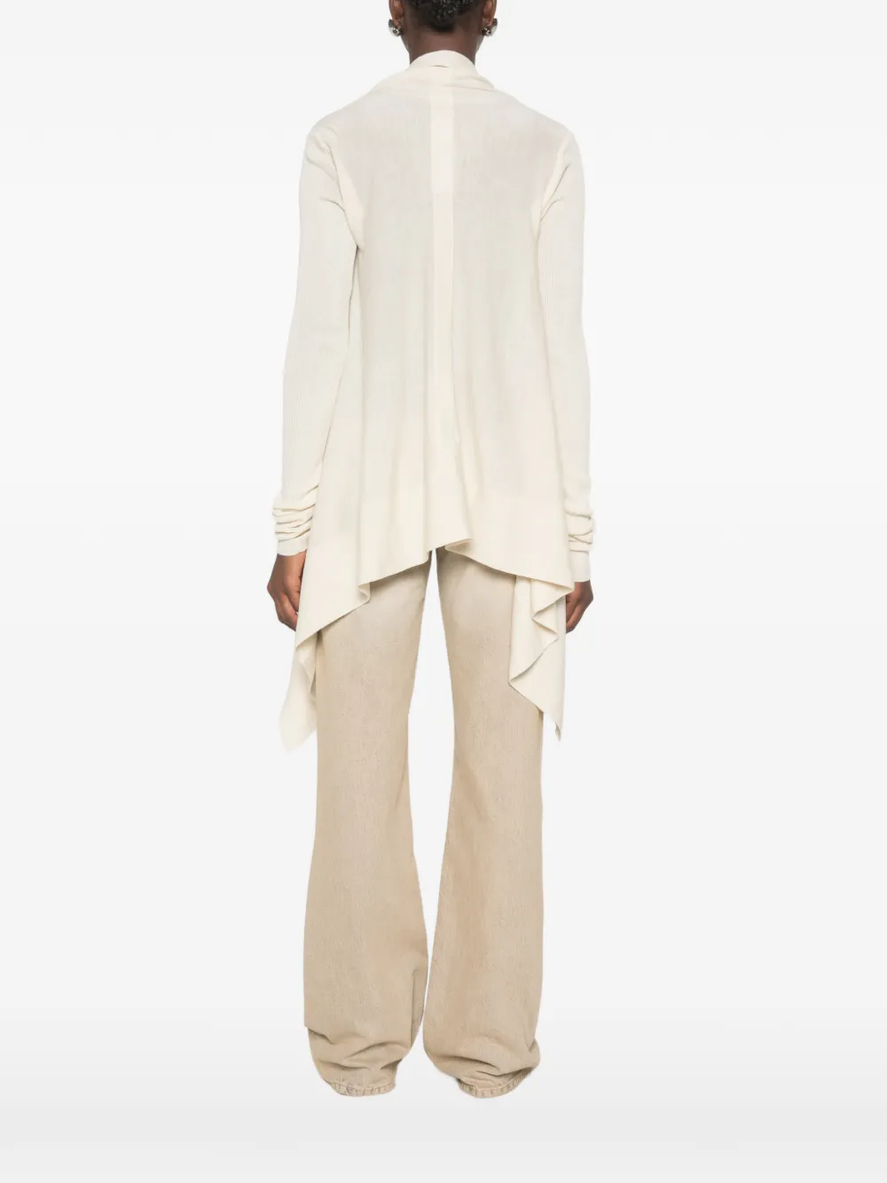 Rick Owens Asymmetrisch vest Beige