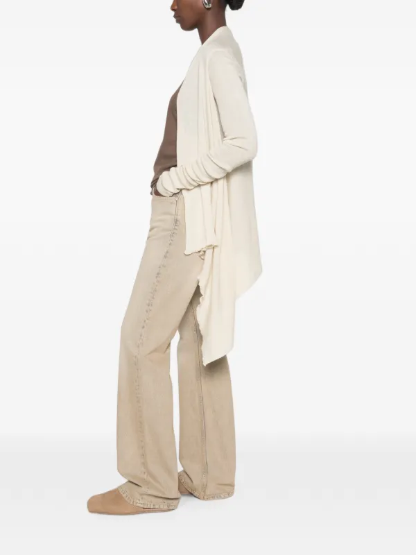 Rick Owens アシンメトリーカーディガン 10aw レディース(難あり) Rick Owens アシンメトリードレープカーディガン | ニュートラル