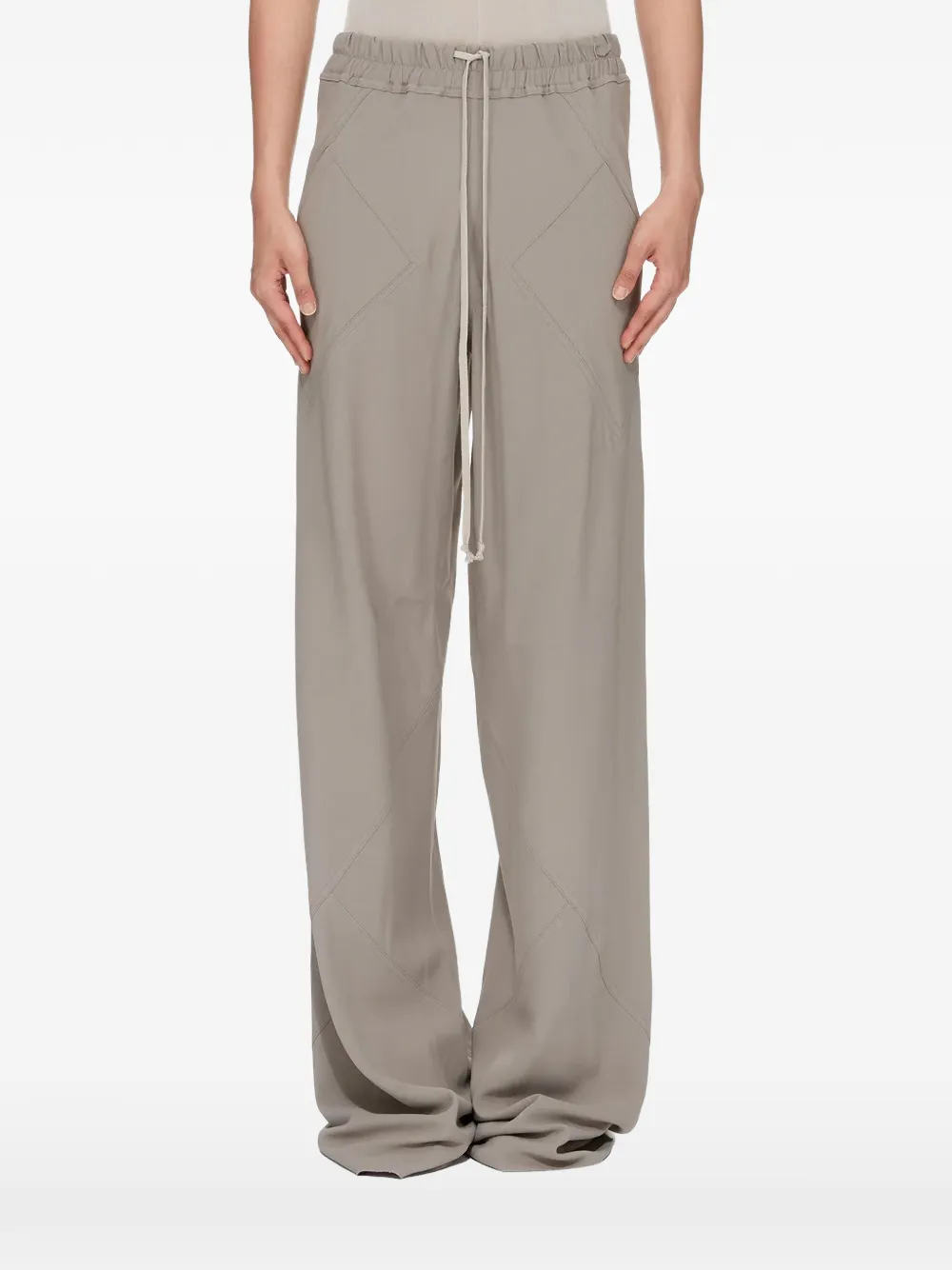 Rick Owens drawstring wide-leg trousers - Grau