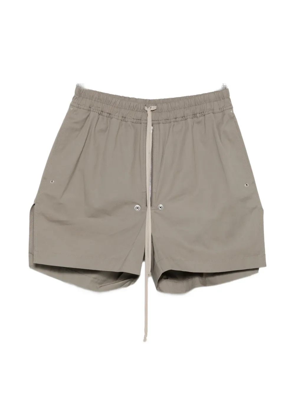 Rick Owens exposed-zip drawstring shorts - Grigio