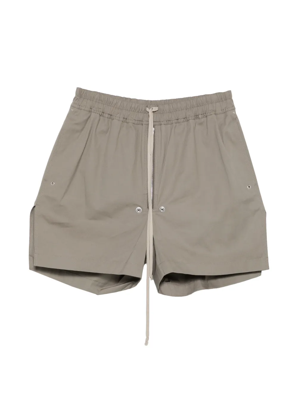 Rick Owens exposed-zip drawstring shorts - Grigio