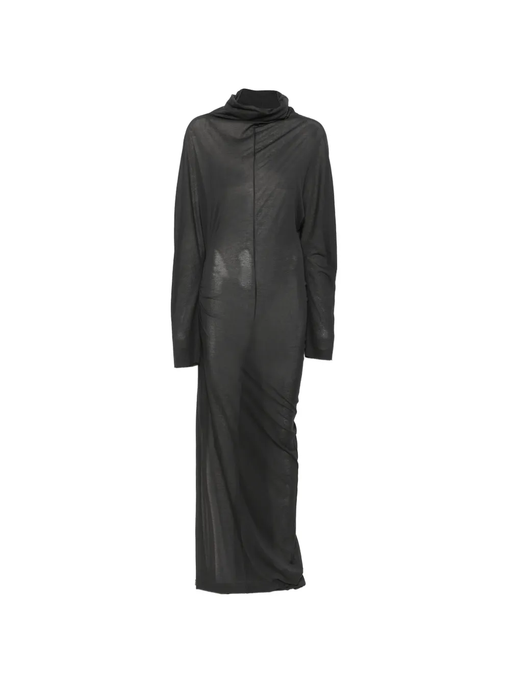Soeur Lola long draped dress in crêpe jersey
