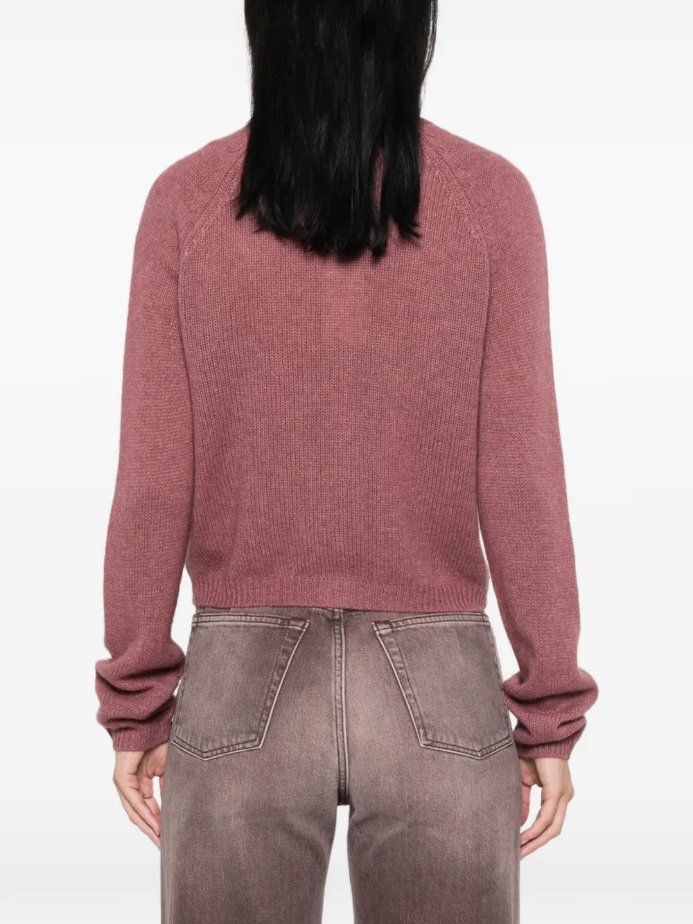 DÔEN Peroline Cashmere Cardigan in Pink, view 4