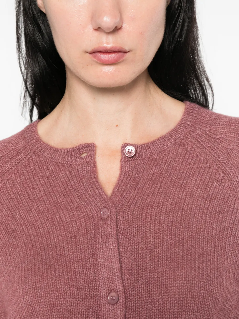 DÔEN Peroline Cashmere Cardigan in Pink, view 5