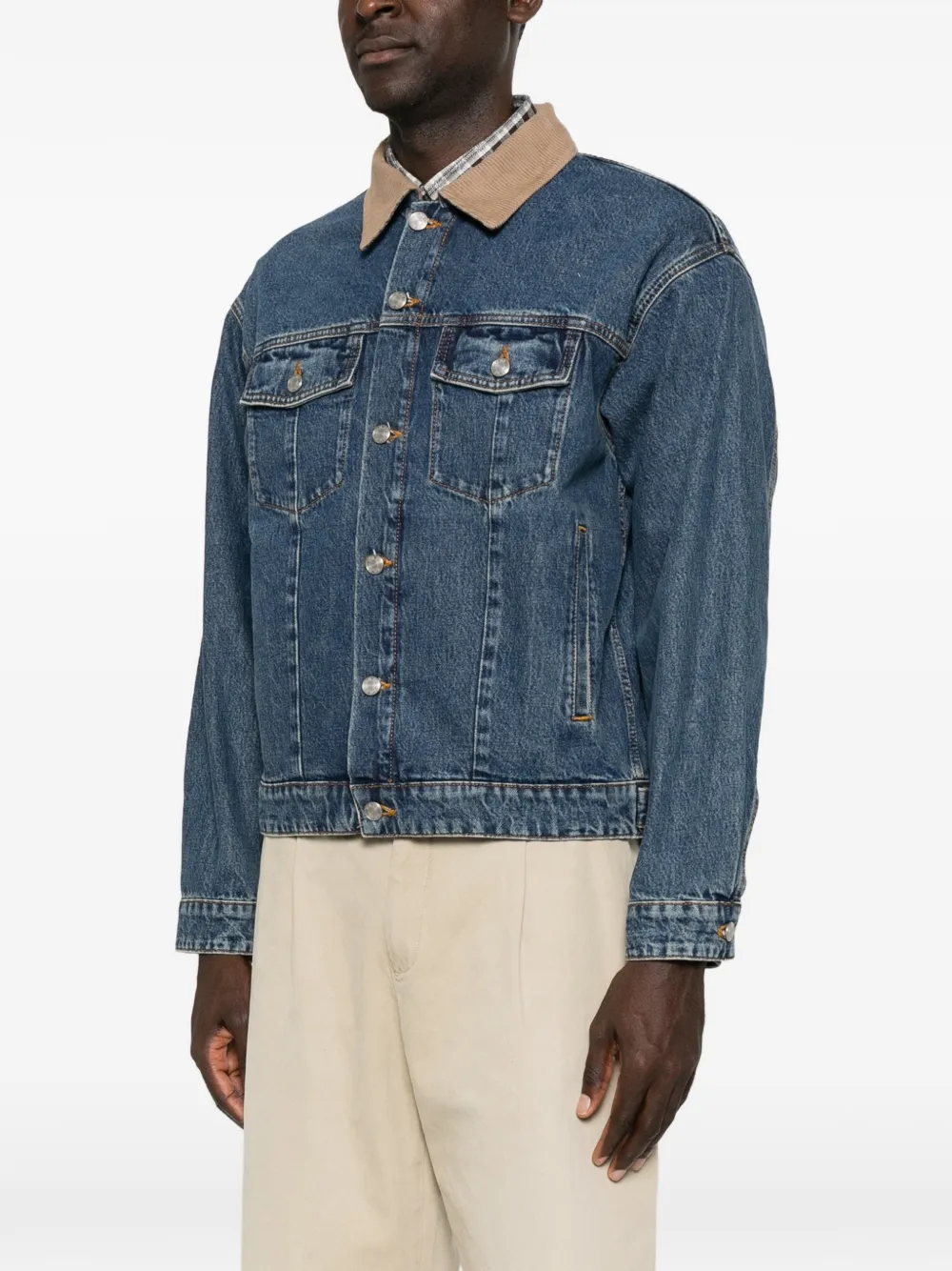 NN07 Roy 1847 denim jack Blauw