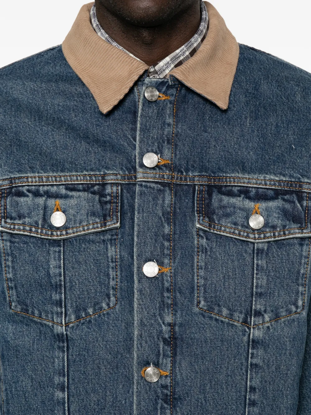 NN07 Roy 1847 denim jack Blauw
