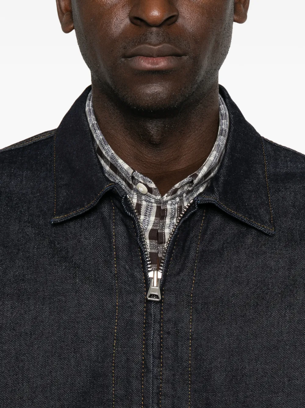 NN07 Petrus 1843 denim jack Blauw