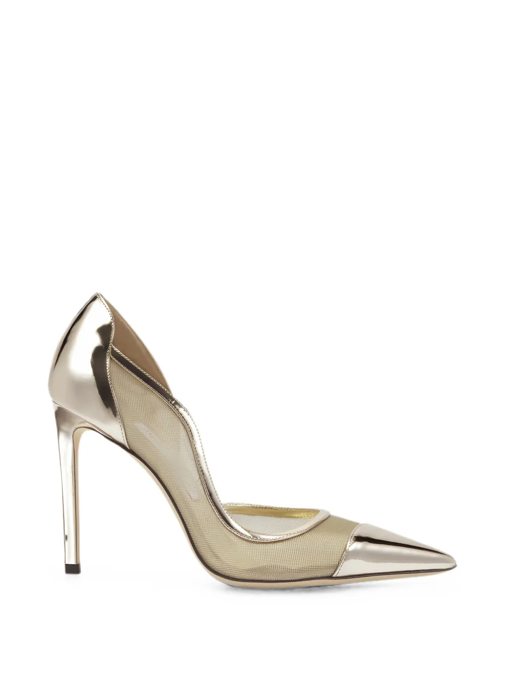 Jimmy Choo Brigitte mesh-panel pumps Beige
