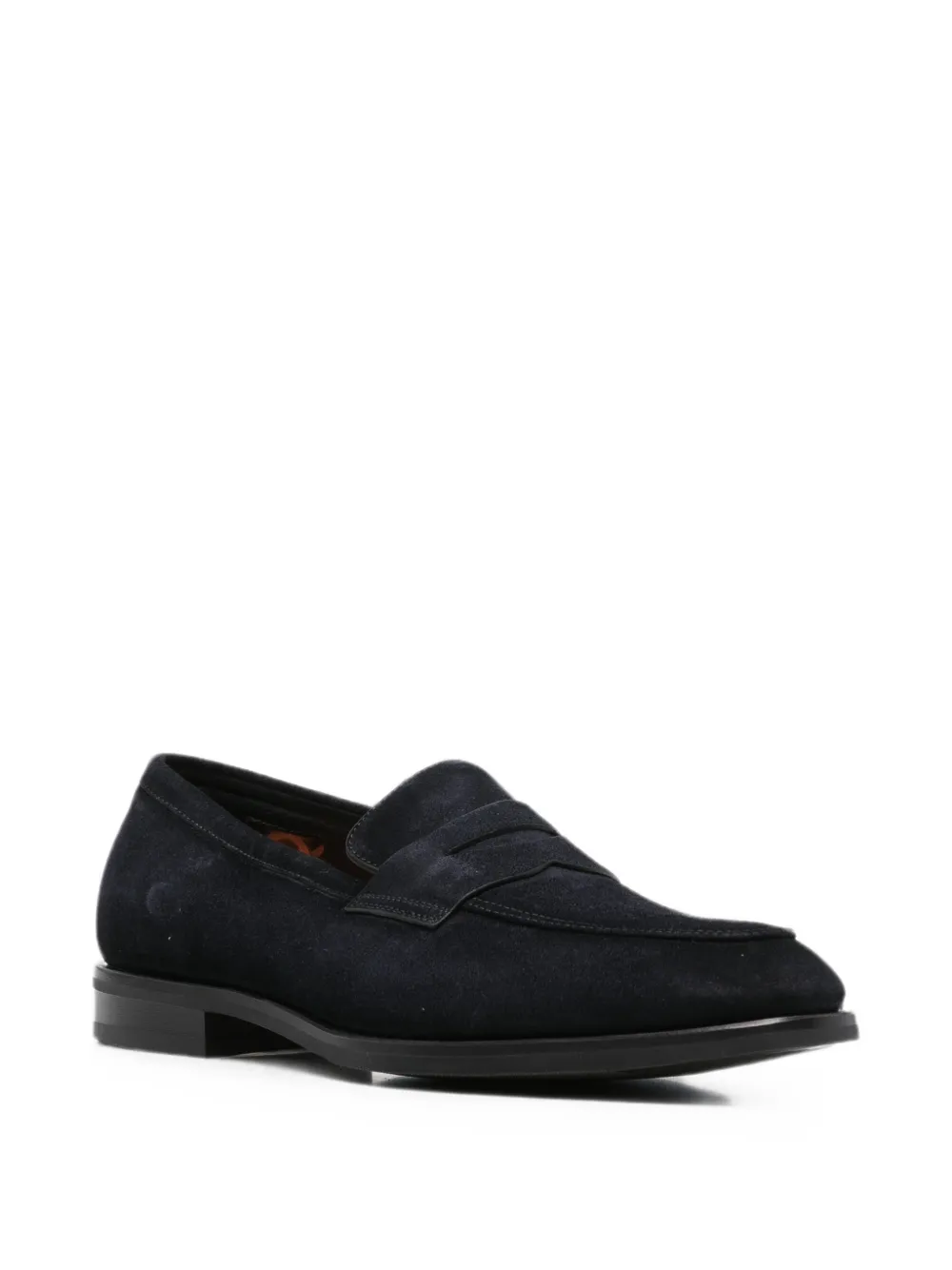 Santoni Adrian RS suede loafers Blauw
