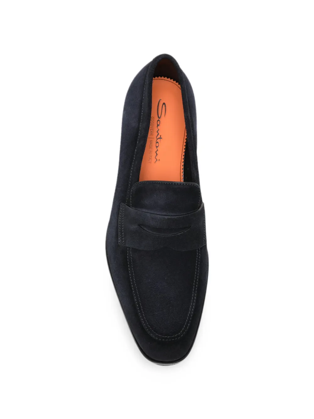Santoni Adrian RS suede loafers Blauw