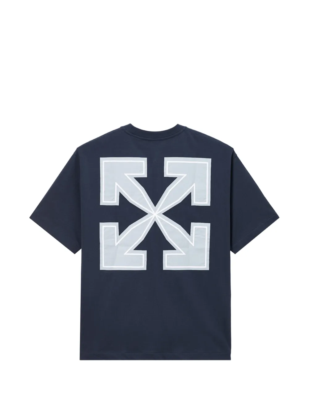 Off-White T-shirt met Arrows-print en logoprint Blauw