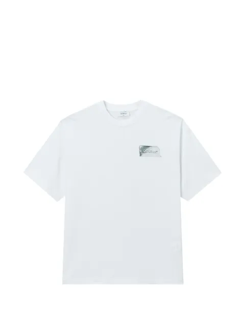 Off-White logo-print Diagonals T-shirt