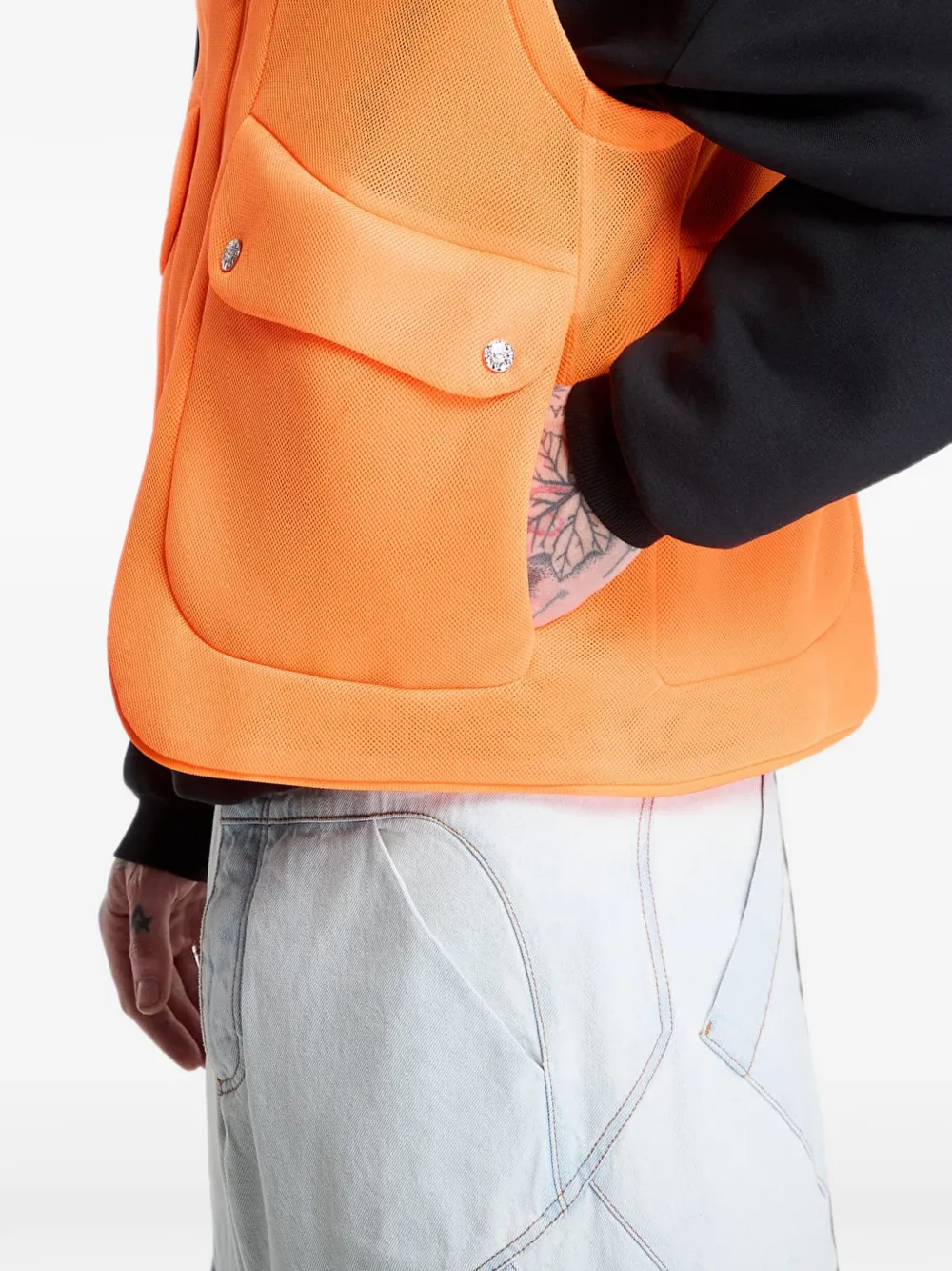 Nike Project F.R.O.G. gilet met mesh Oranje