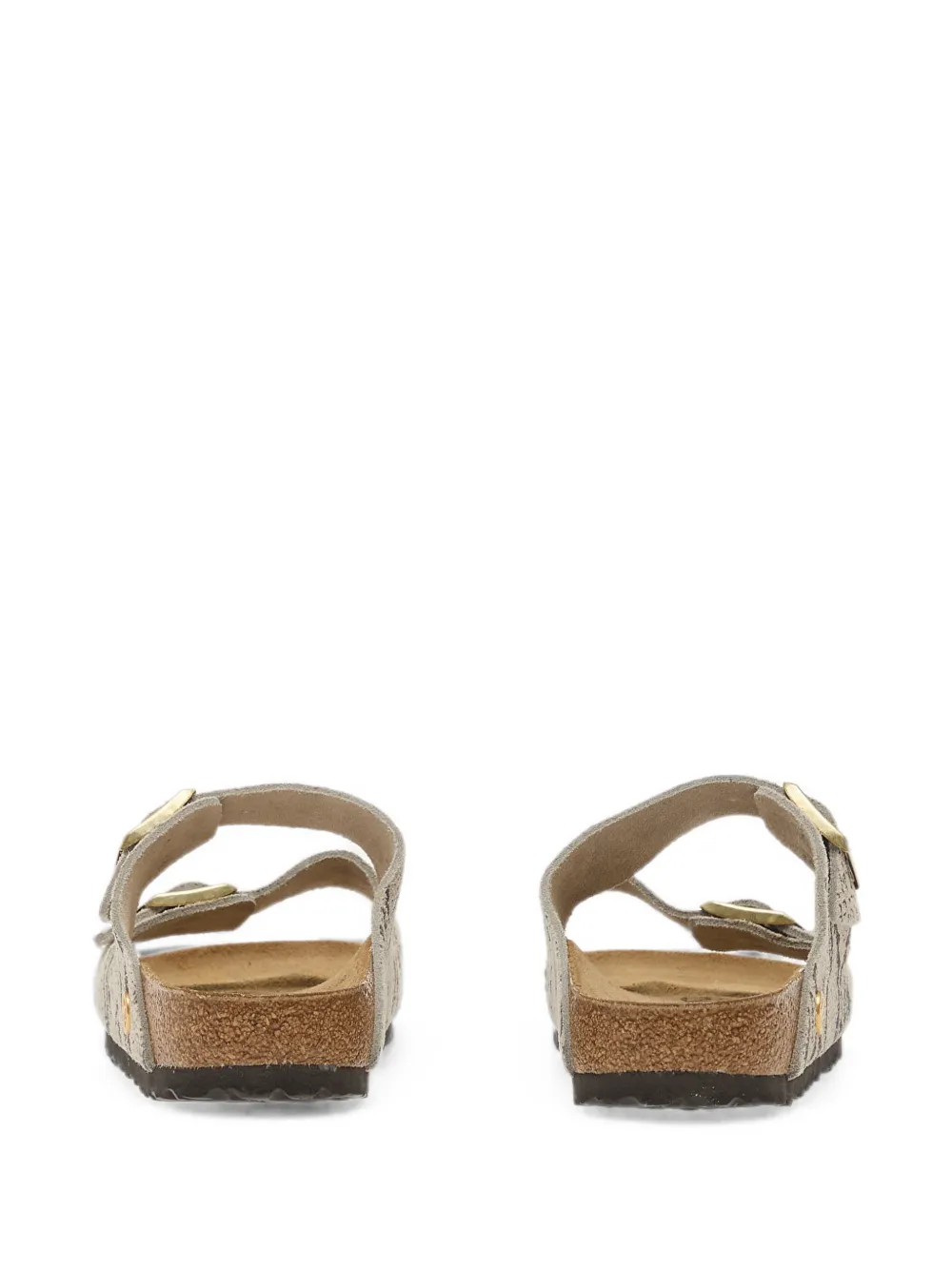 Birkenstock Arizona sandalen met slangen-effect Groen