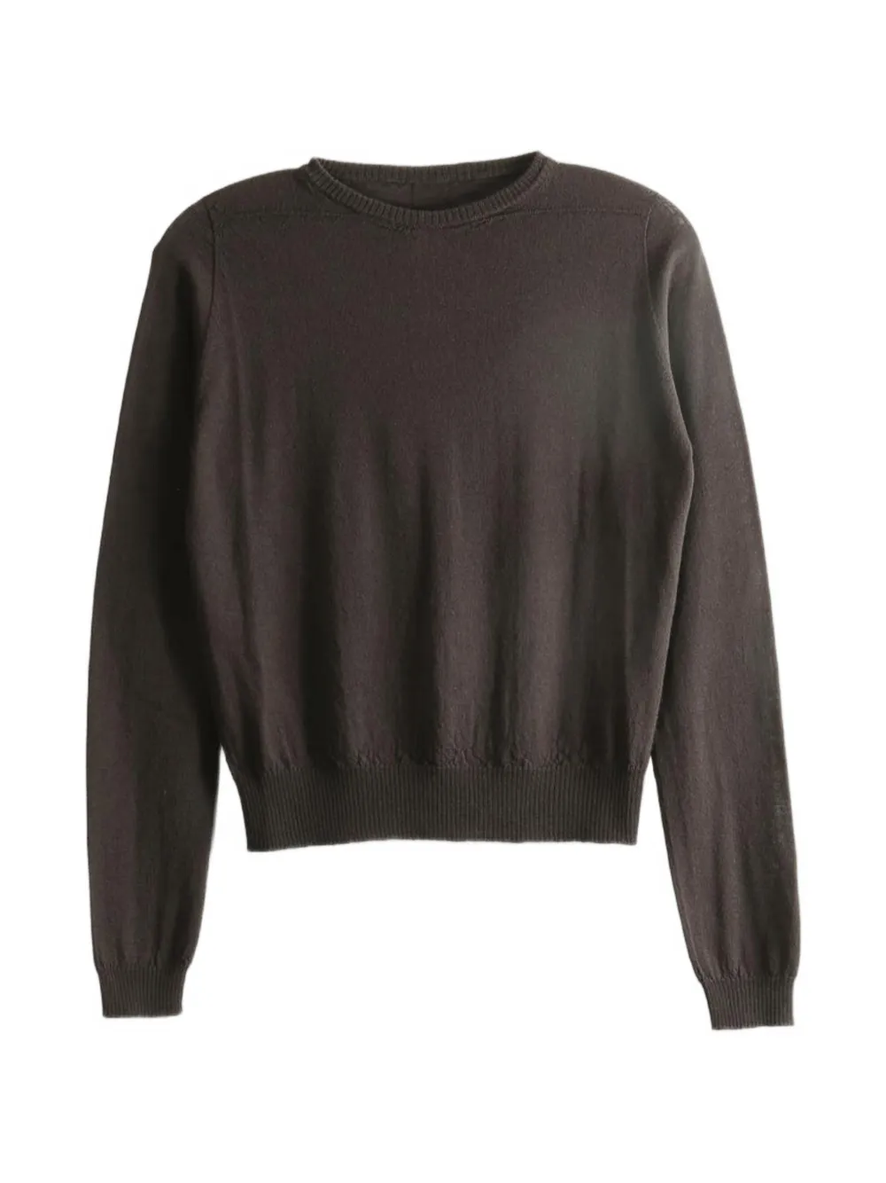 Rick Owens Maglione con finiture a coste - Marrone