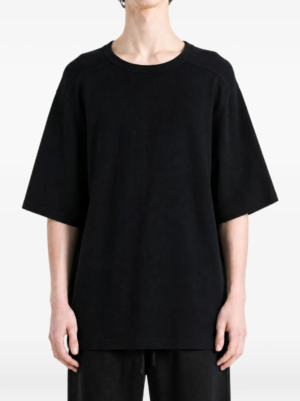 Rick Owens Brad oversized T-shirt met ronde hals Zwart