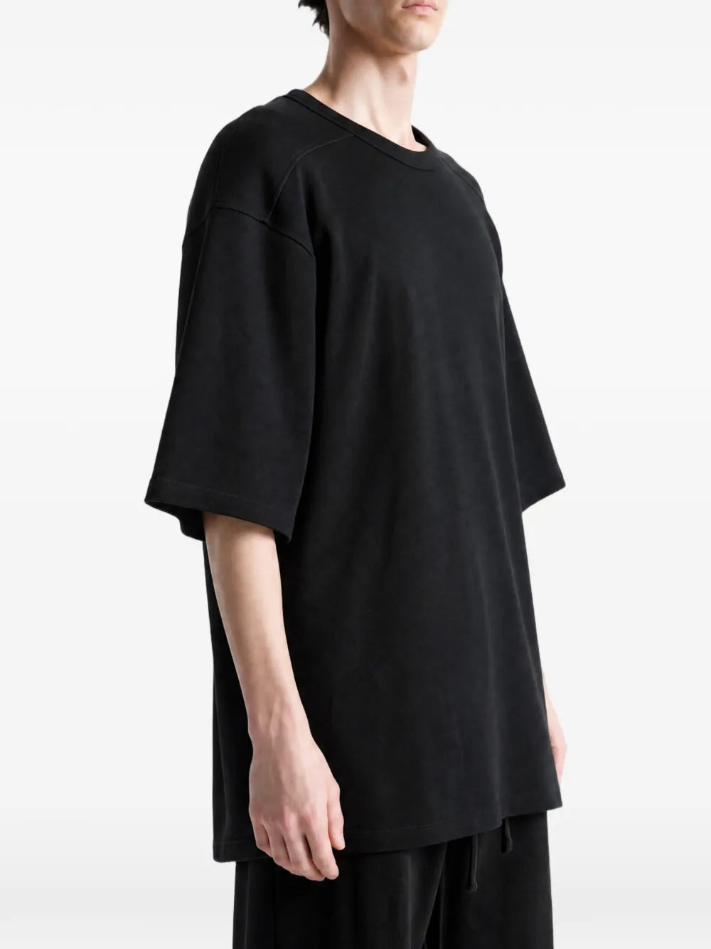 Rick Owens Brad oversized T-shirt met ronde hals Zwart