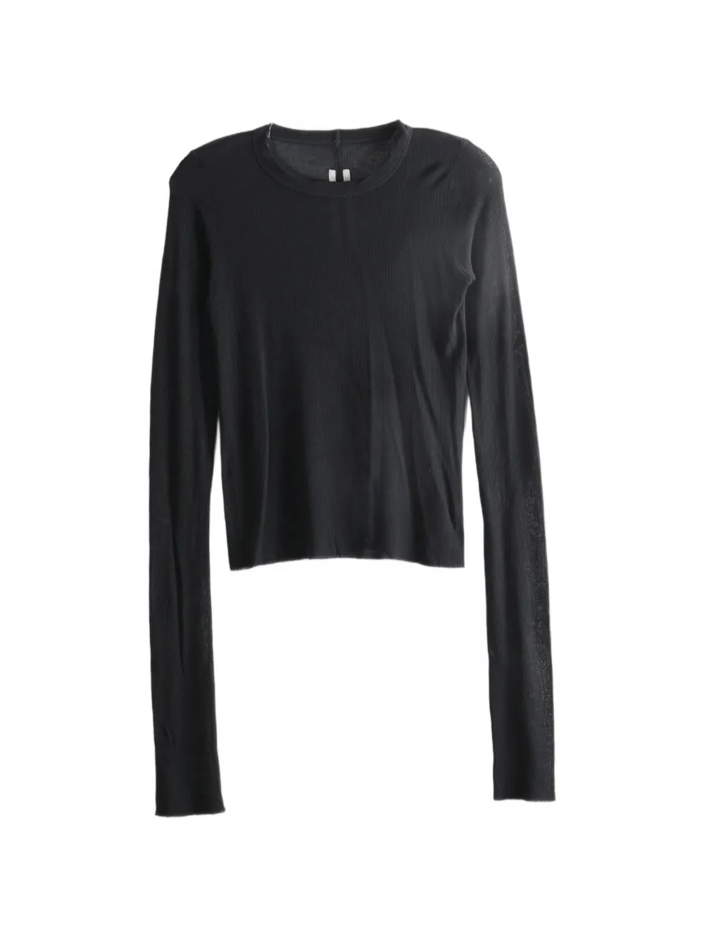 Rick Owens ribbed long-sleeve T-shirt - Nero