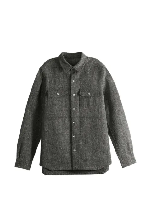 Rick Owens sobrecamisa con bolsillos en el pecho