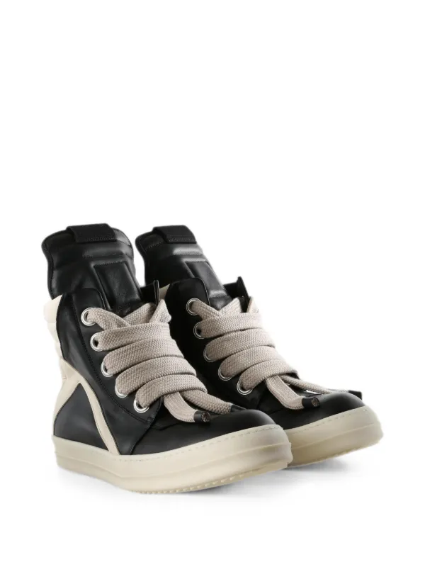 Rick Owens Geobasket ハイカットスニーカー | ブラック | FARFETCH JP