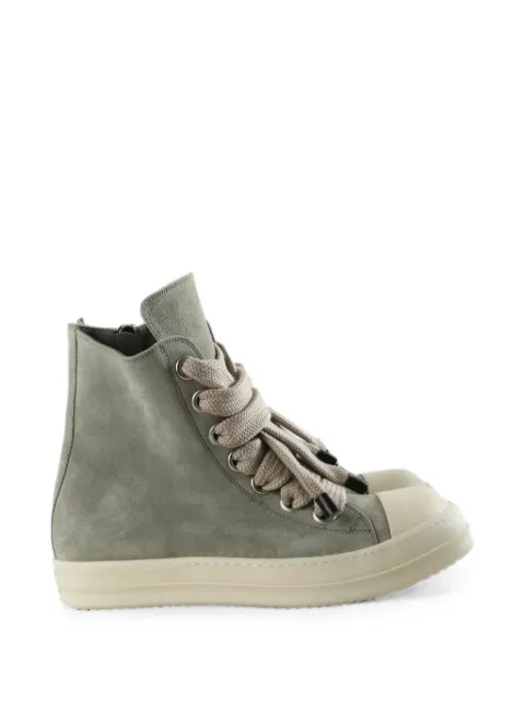 Rick Owens Jumbolace high-top suede sneakers