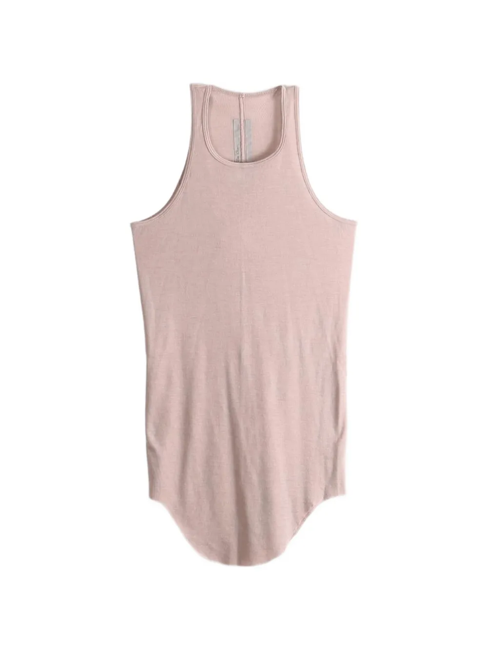 Rick Owens curved-hem racerback tank top - Rosa