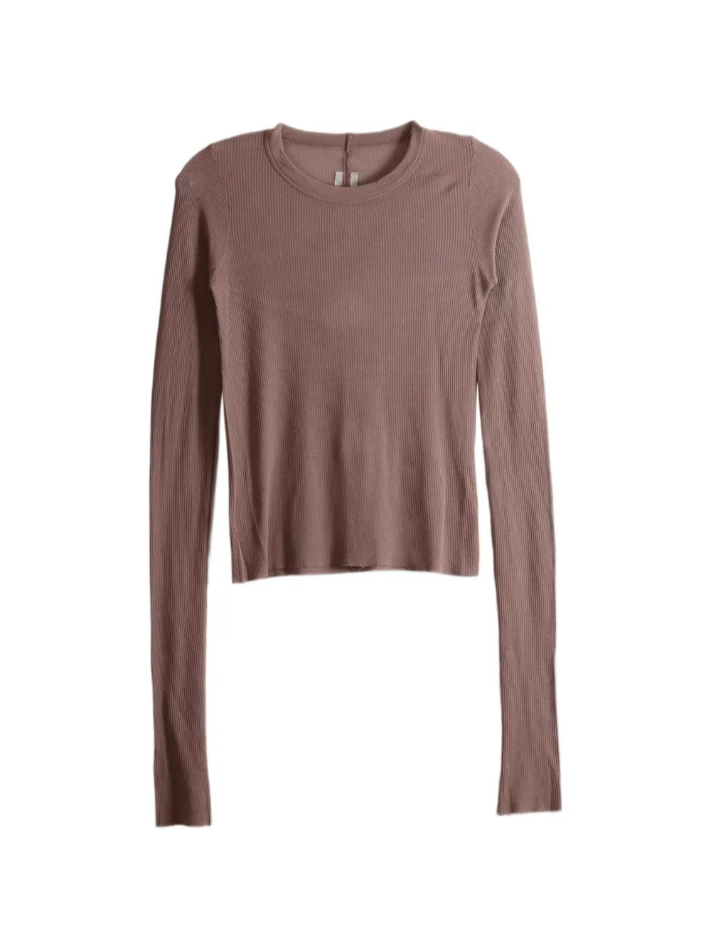 Rick Owens ribbed long-sleeve T-shirt - Toni neutri