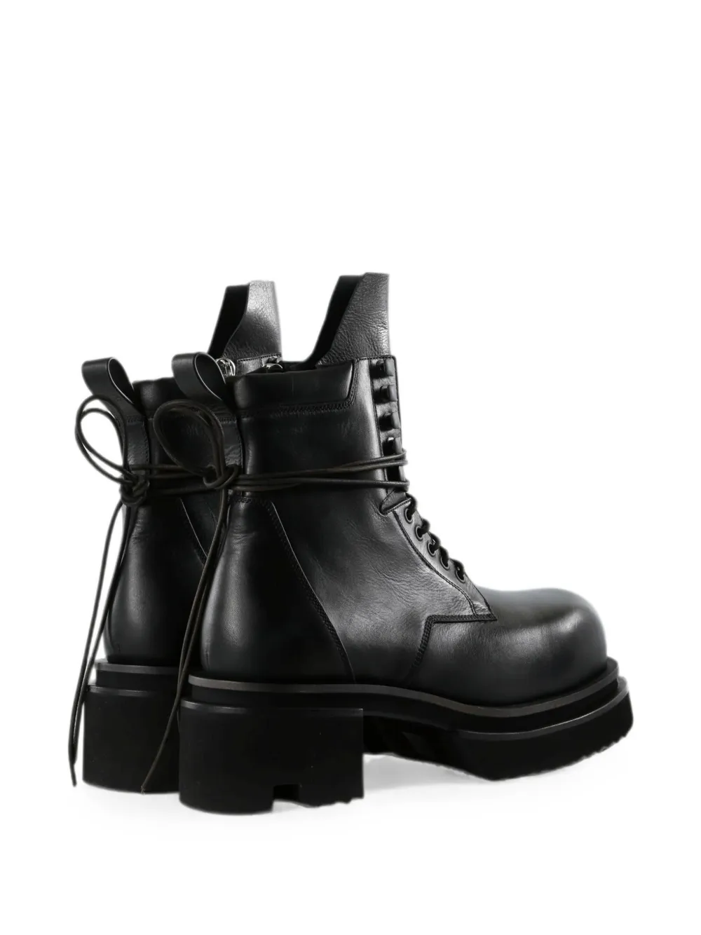 Rick Owens lace-up platform boots Zwart