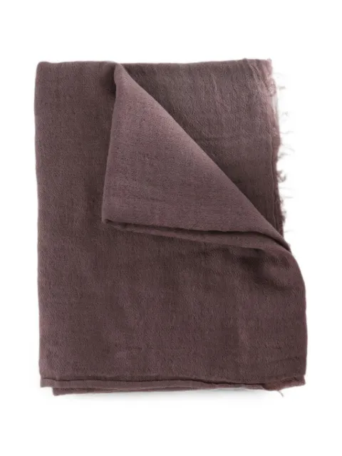 Rick Owens frayed-edge scarf