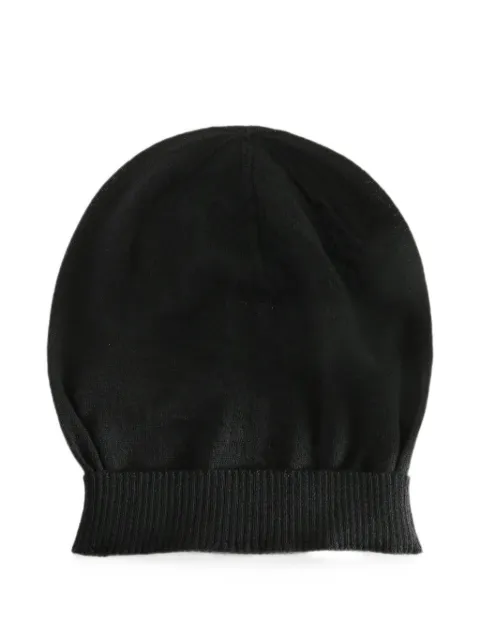 Rick Owens ribbed-trim beanie hat