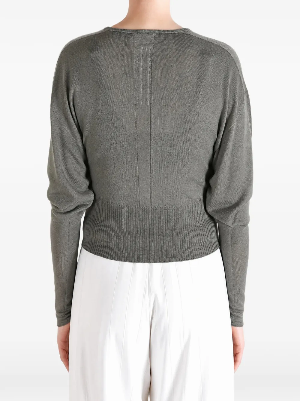 Rick Owens Ribgebreide trui Grijs
