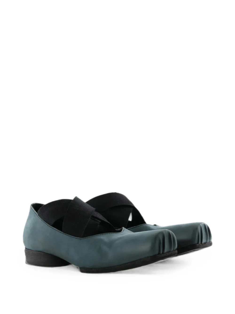 Uma Wang cross-strap flat pumps Blauw