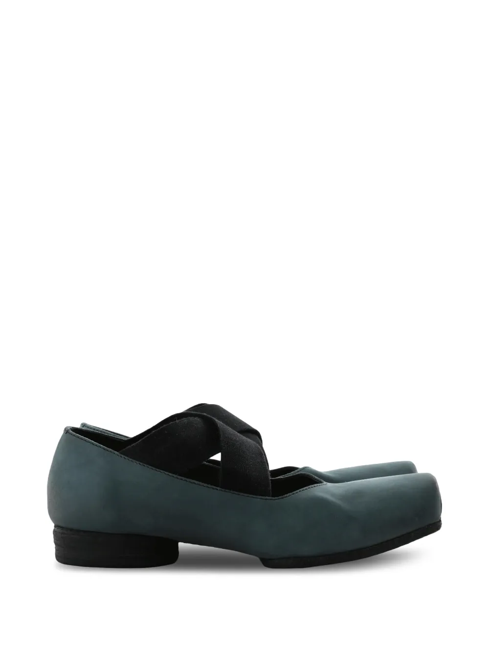 Uma Wang cross-strap flat pumps Blauw