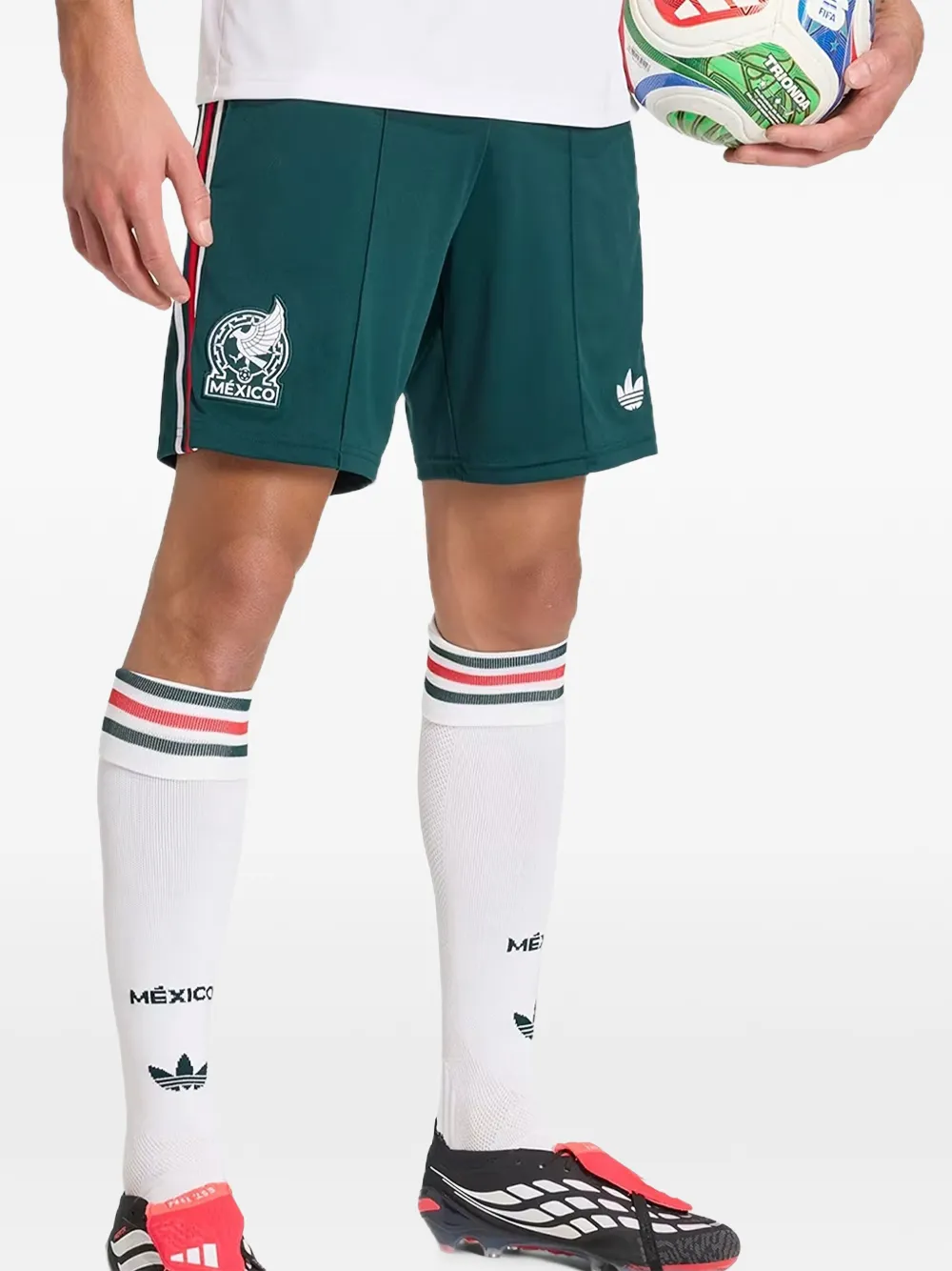 adidas Mexico 25 Away shorts met logo-patch Groen