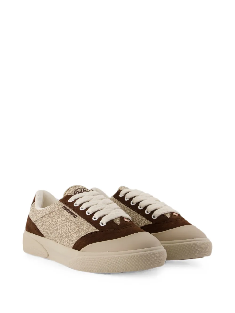 Casablanca Del Mar sneakers met monogram-print Beige