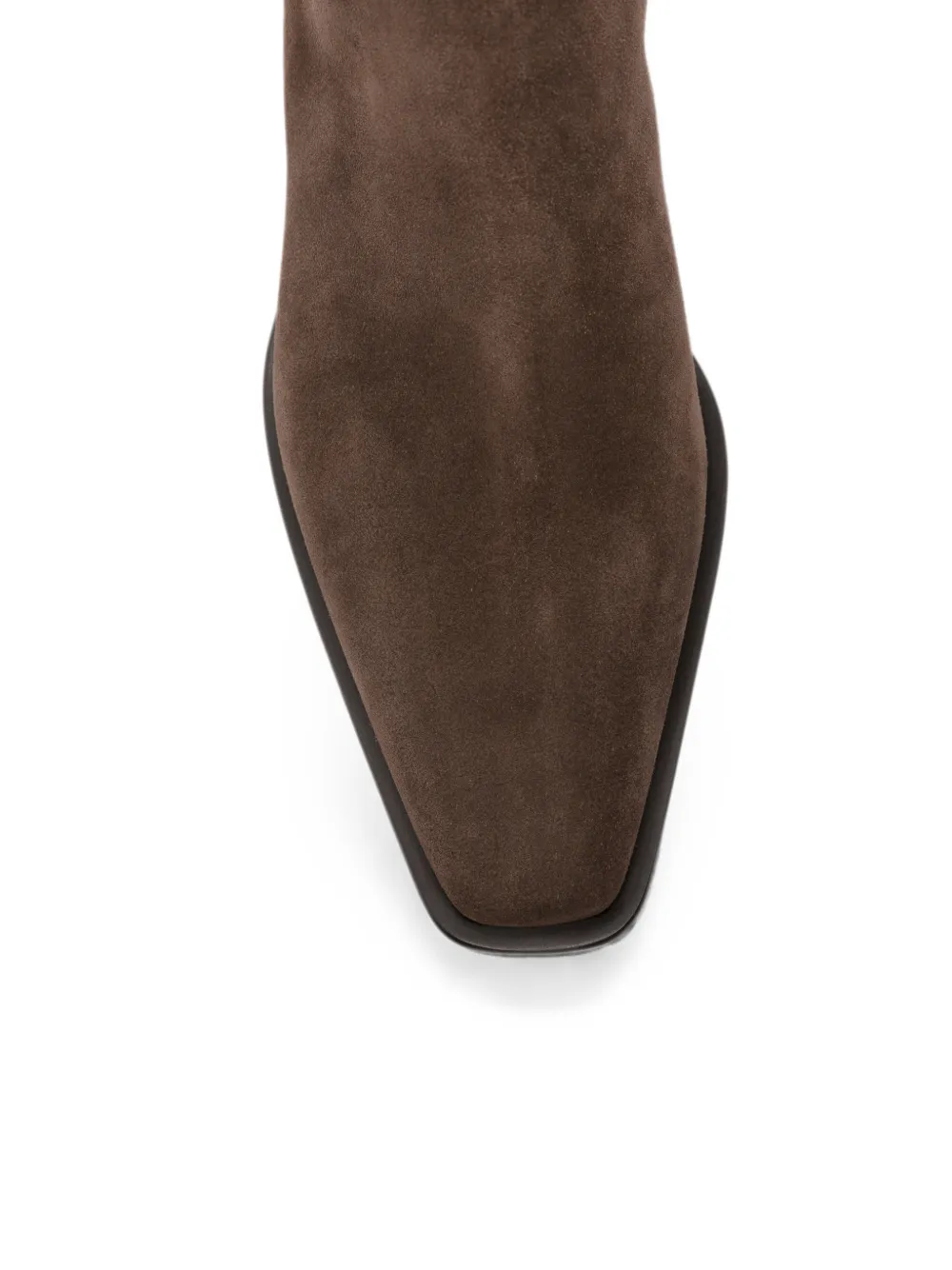 Brunello Cucinelli suede elasticated ankle boots Bruin