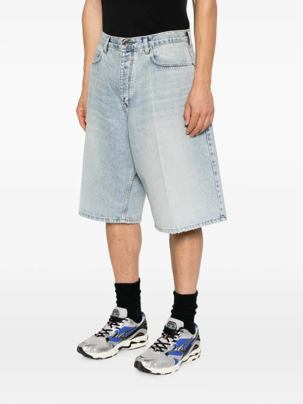 Balenciaga Denim shorts Blauw