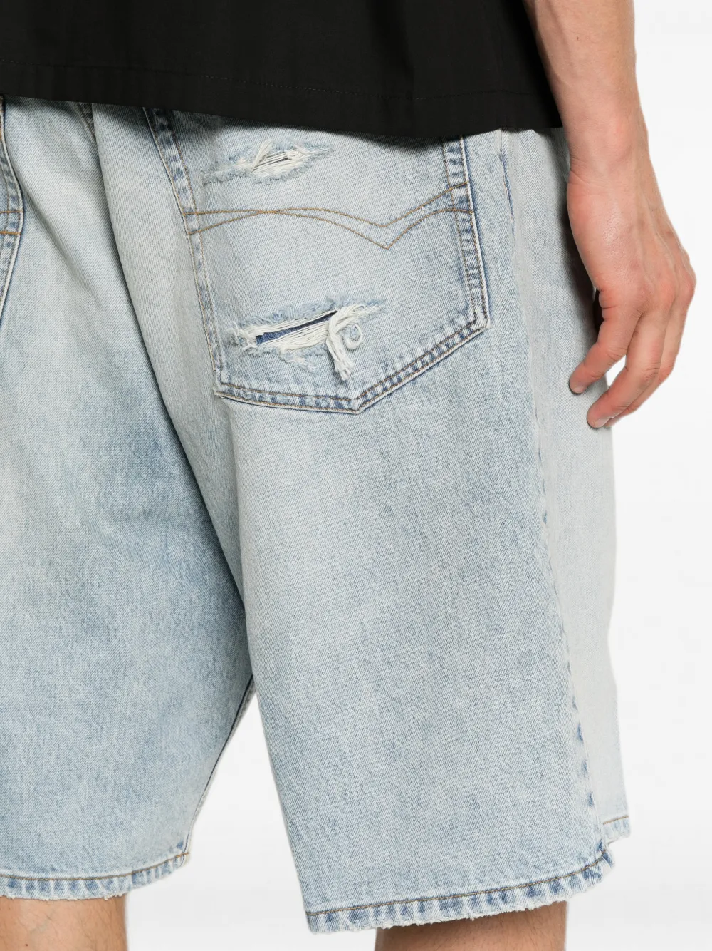Balenciaga Denim shorts Blauw