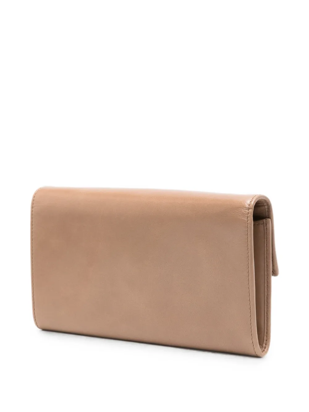 Miu Leren crossbodytas met logo-reliëf Bruin